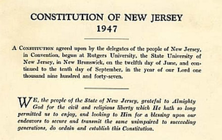 New Jersey Government--Political History 